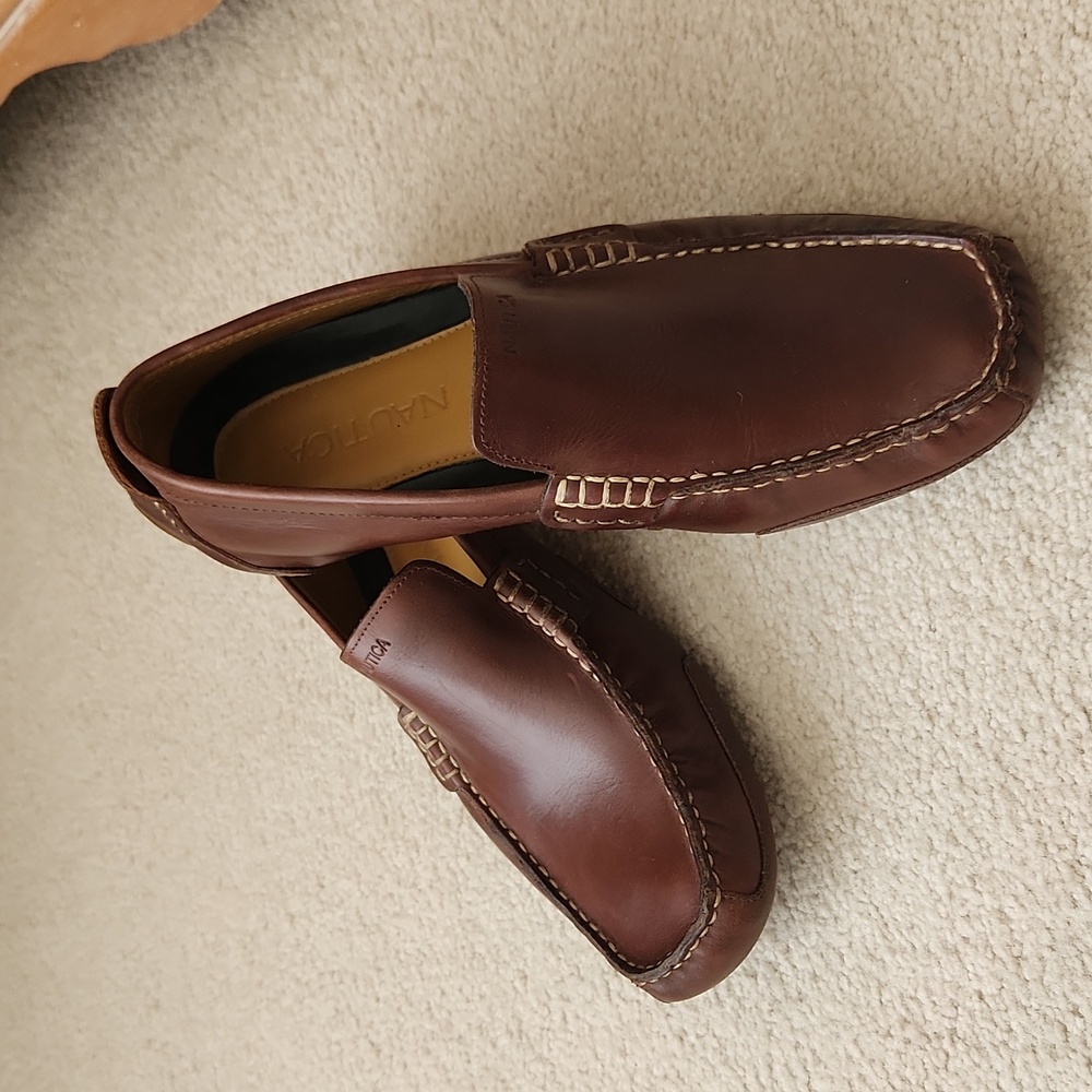 NAUTICA Brown Driving Loafers